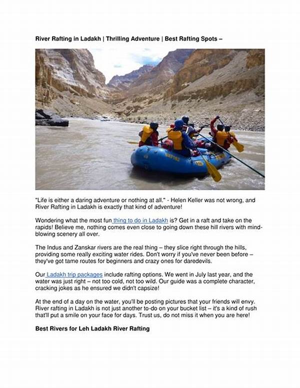 Best River Rafting Spots In Ladakh